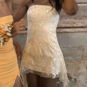 Oh Polly Strapless mini dress